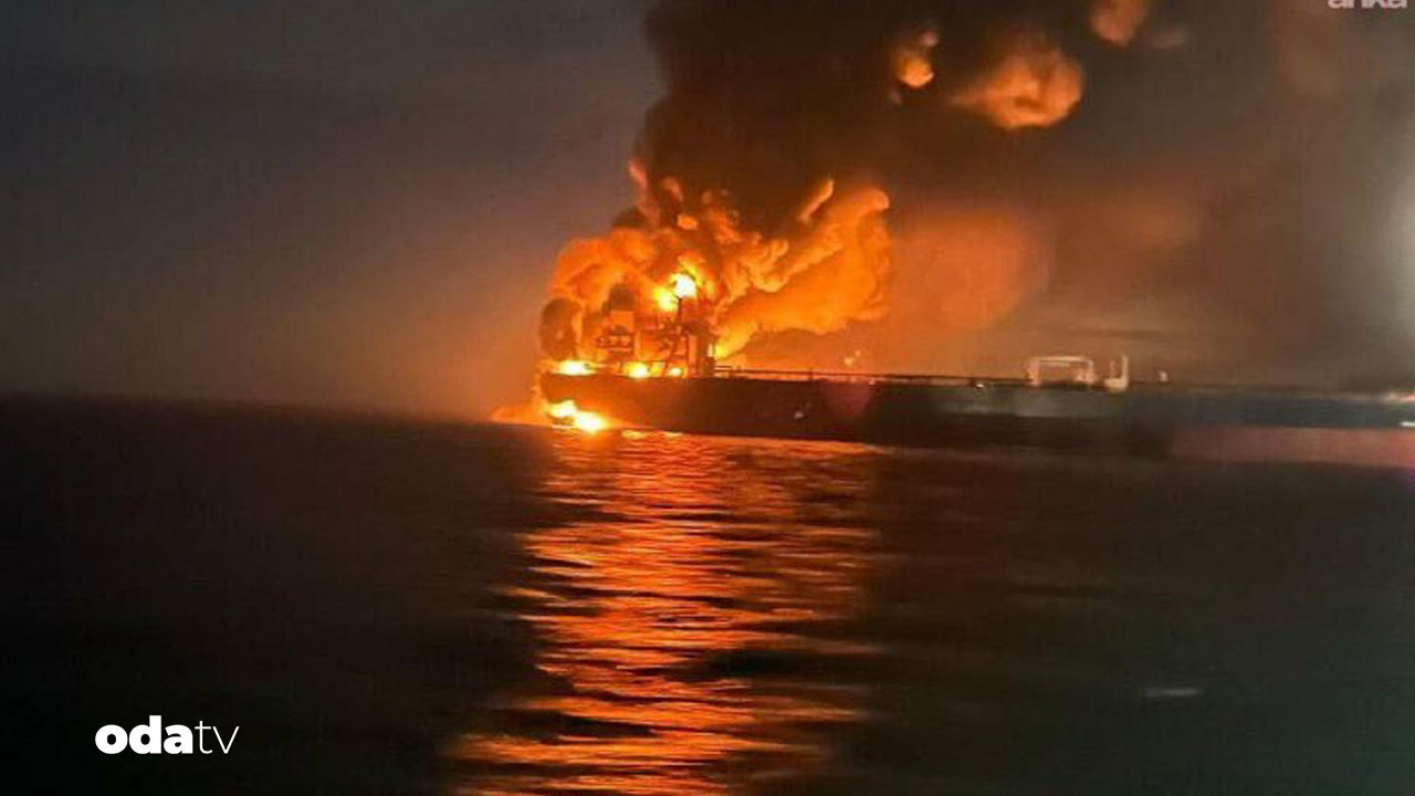 Kocaeli açıklarında iki gemide patlama