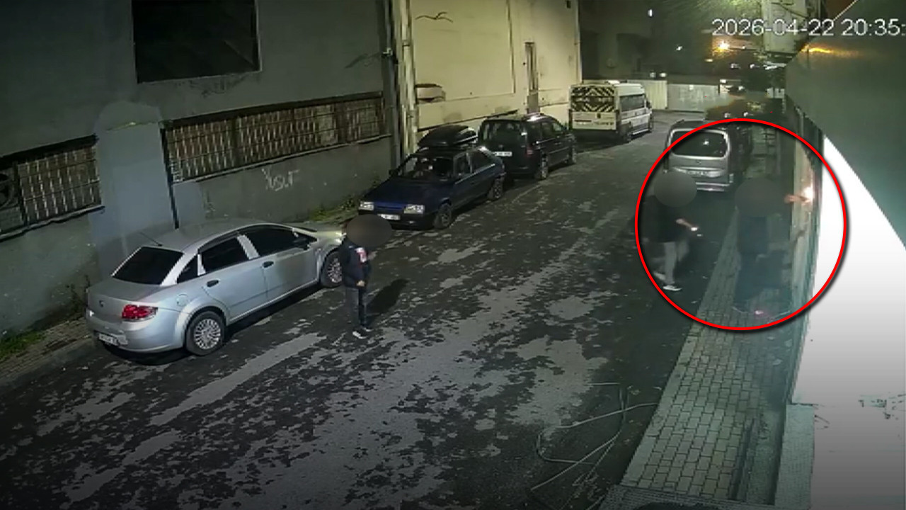 İstanbul’da Esnafı Endişelendiren Olay: Alevli Odun Parçasıyla Grafiti Yaptılar