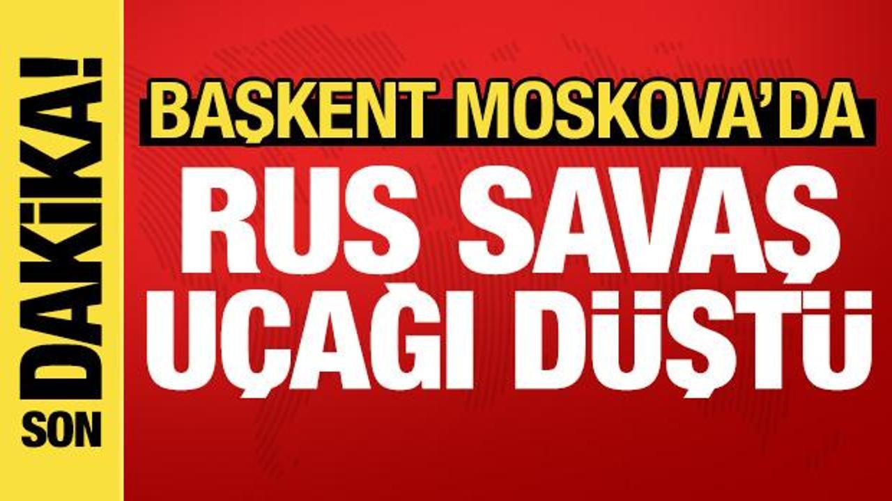 Moskova’da Rus savaş uçağı düştü